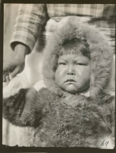 Image: Eskimo [Inuk] child in fox skin Koole-tah